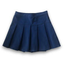 GAP Kids Girls Blue Pleated Uniform School Skirt Size M 8 Stretch Knit