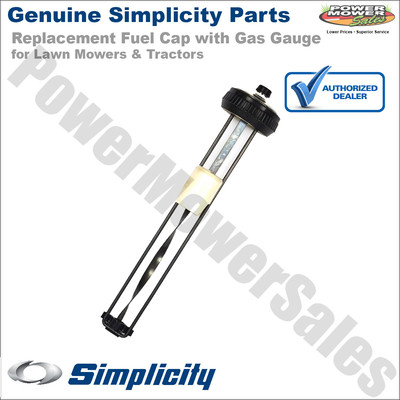 Simplicity Snapper Fuel Cap w/ Gas Gauge for Mowers & Tractors / 2171252SM