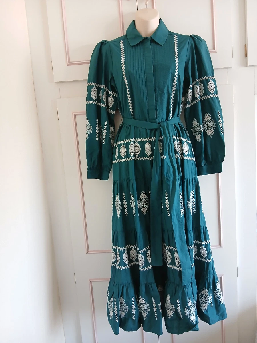 marchesa notte blue embroidered dress Pink Embroidered Maxi Dress UK main image 0