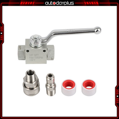 #ad Stainless Steel High Pressure Washer Ball Valve Kit for Power Washer Hose 3 8quot; $35.14