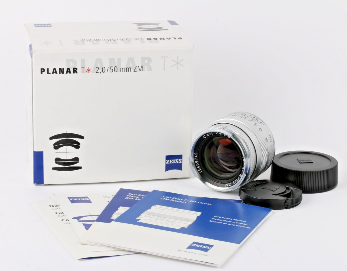 sale★新品級！★Carl Zeiss Planar T 50mm F2 ZM Zeiss Planar T 50mm F2 ZM Mount Silver #9749 | eBay