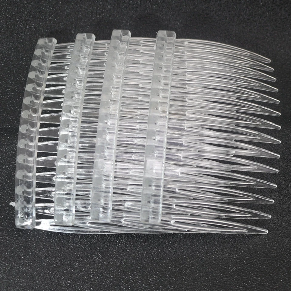 100 pinzas para el cabello de plástico transparente peines laterales pasadores pasadores 70x40 mm para damas artesanías Foto 2 de 4