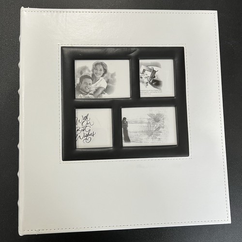 RECUTMS Photo Album 4X6 Holds 600 Photos Black Pages Large Capacity Leather Cove
