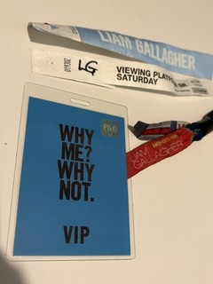 Liam Gallagher Oasis Why Me? Why Not Tour 2019 O2 VIP Backstage Pass & Lanyard