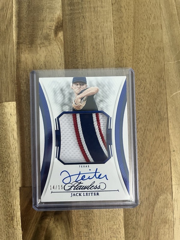 2025 Panini Flawless Jack Leiter patch autograph 14/15