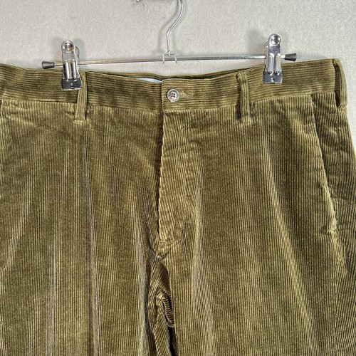 Polo Ralph Lauren Corduroy Pants Adult 31 x 30 Olive Green Straight Leg Mens - Picture 2 of 12