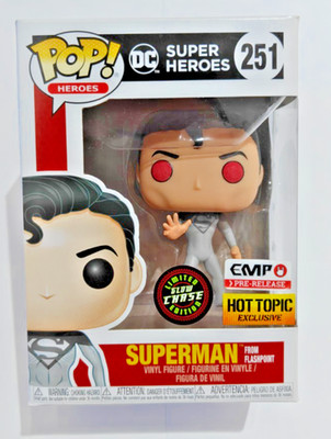 Funko Pop! Heroes DC Superman from Flashpoint #251 EMP Hot Topic Chase Exclusive