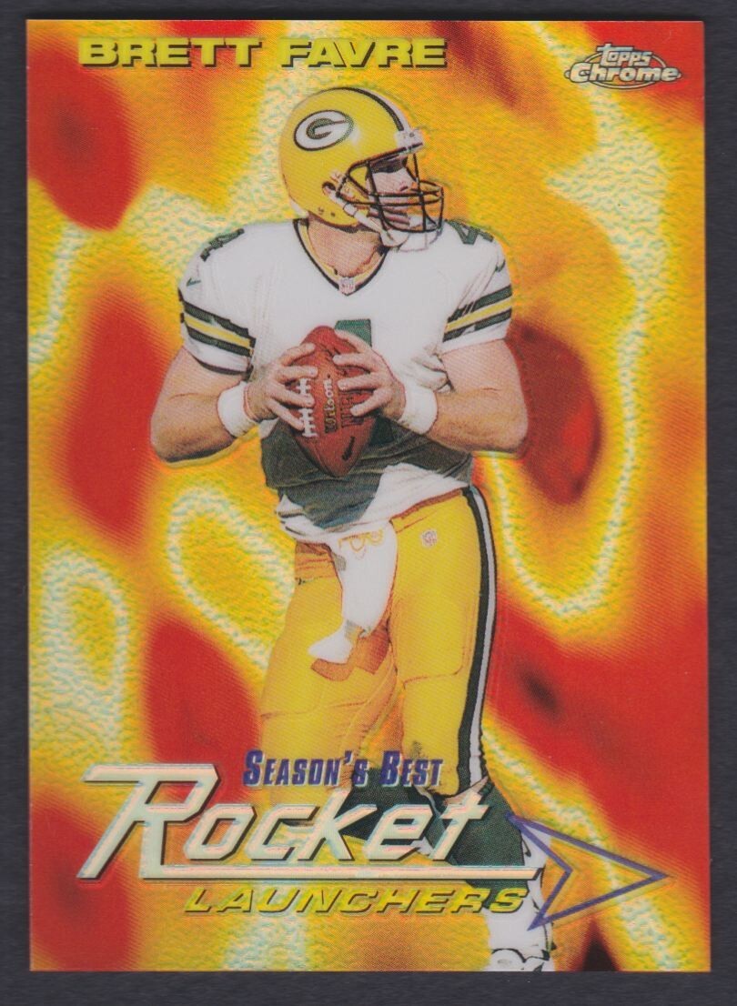 BRETT FAVRE 1999 TOPPS CHROME SB7 ROCKET LAUNCHERS SEASON'S BEST REFRACTOR SP