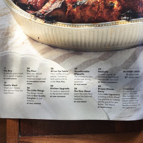 Lot 2 Thanksgiving Issues Bon Appetit Magazines 2022 2023 Recipes Meal Planning - Picture 3 of 5