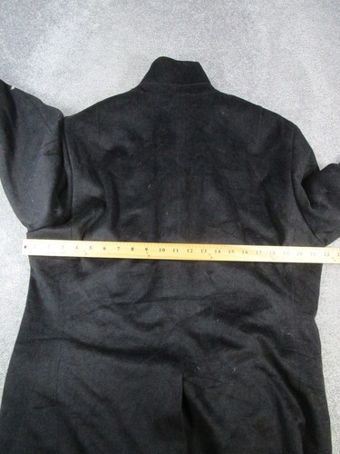 Allsaints Villar Coat Mens 42 R Black Wool Blend New - Picture 7 of 10