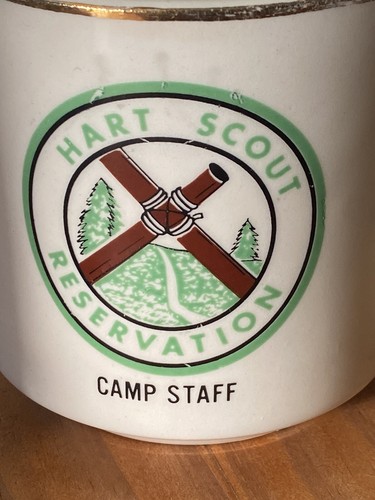 VTG 1970s Hart Scout Reservation Camp Staff Mug Boy Scouts BSA, Philadelphia PA - Picture 2 of 3