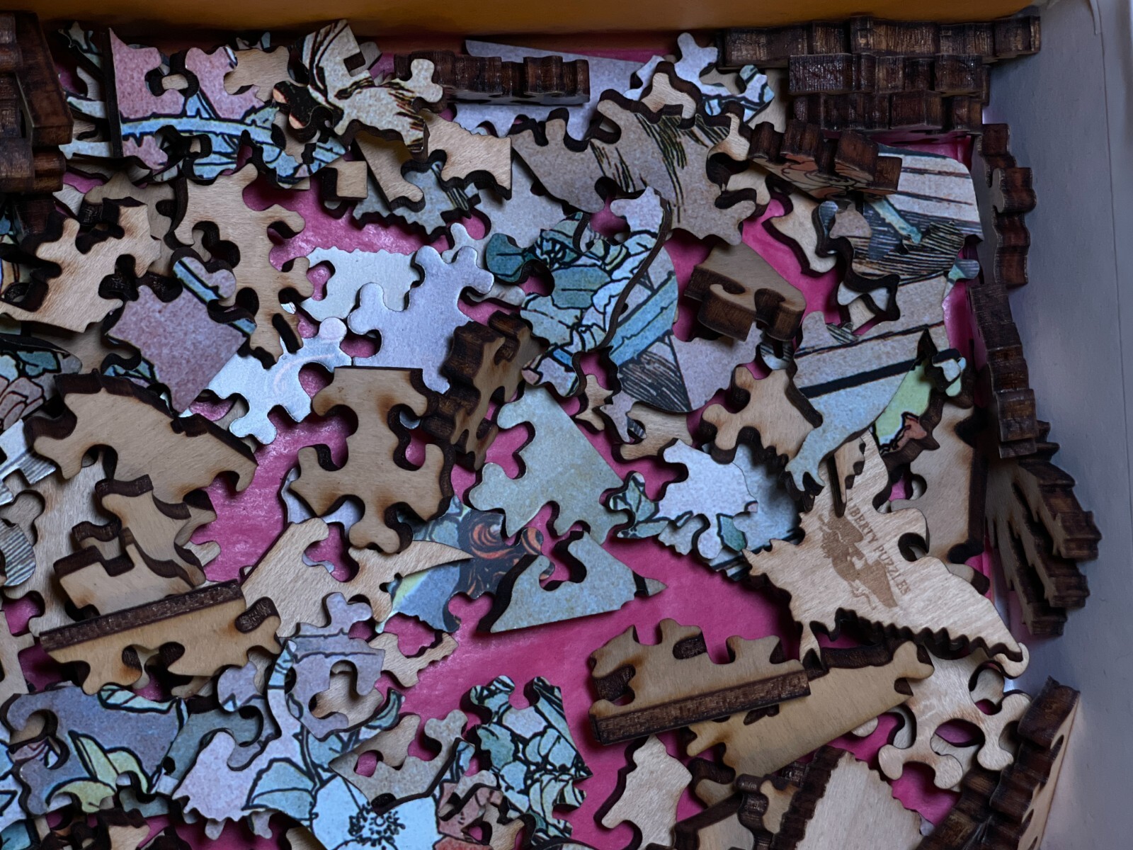 Liberty Puzzles Rose, Alphonse Mucha wooden puzzle eBay