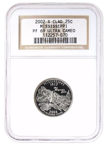 2003 S Silver 25c Illinois State Quarter NGC PF 69 Ultra Cameo