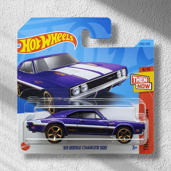 Hot Wheels '69 Dodge Charger 500 240/250 Then And Now 8/10 Mattel Auto Neu & Ovp-image