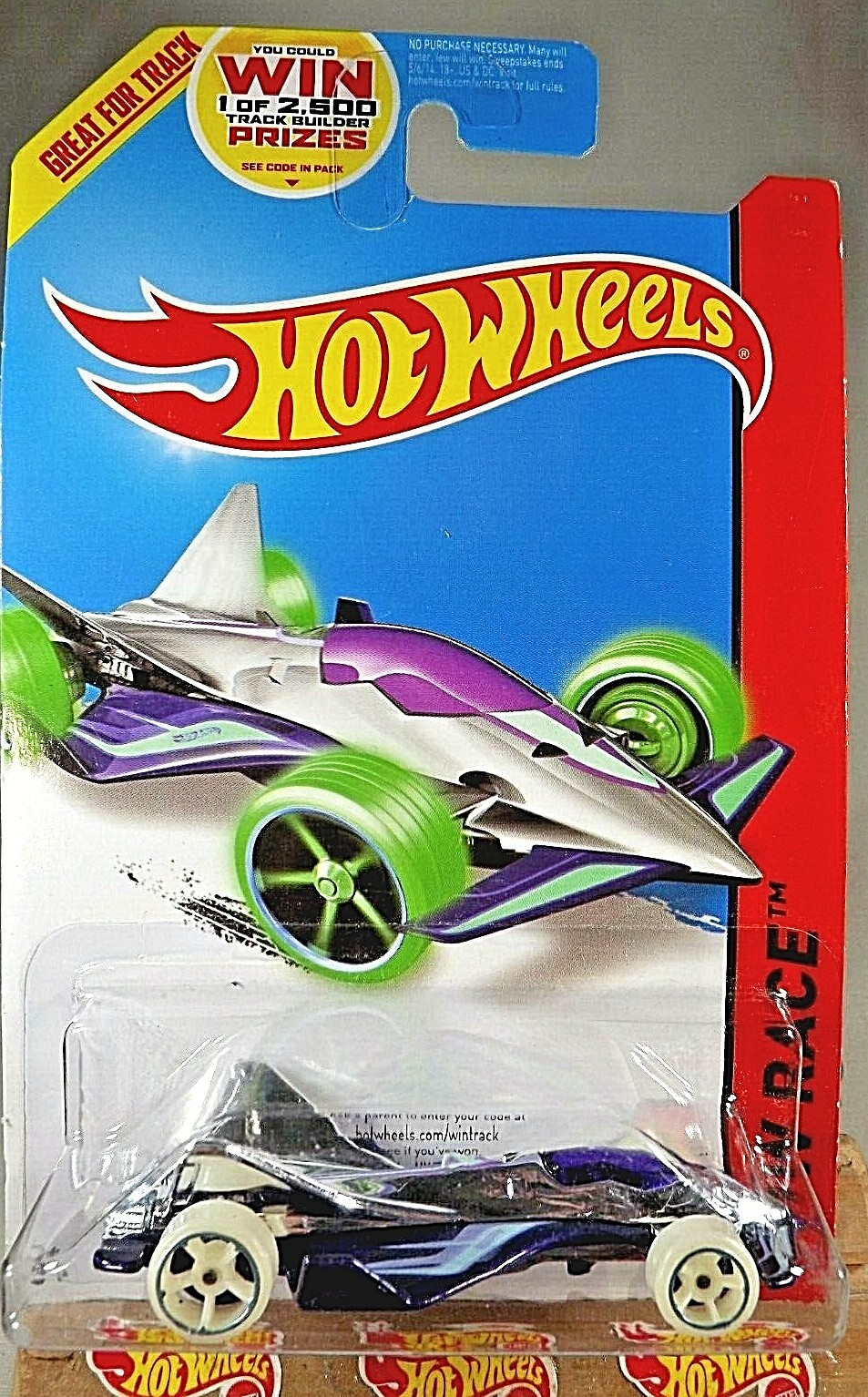 2014 Hot Wheels #188 HW Race-Night Storm CLOUD CUTTER Chrome/Purple wGlow Wheels