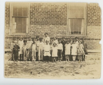 Vintage Photo Historic Owen School Superior Model Classmates Cherokee OK 1920s