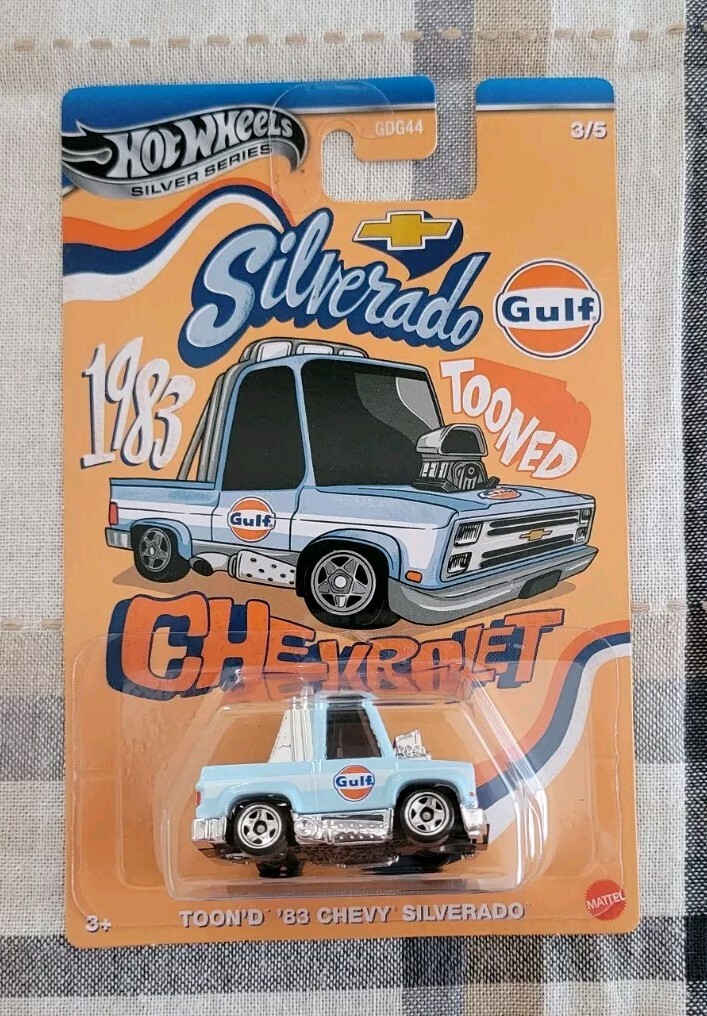 83 Chevy Silverado Tooned Hot Wheels Gulf 2025 * Exclusive * NIP 1