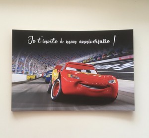 Lot De 10 Invitations Cartes Anniversaire Cars Pour Fete D Anniversaire Enfants Ebay