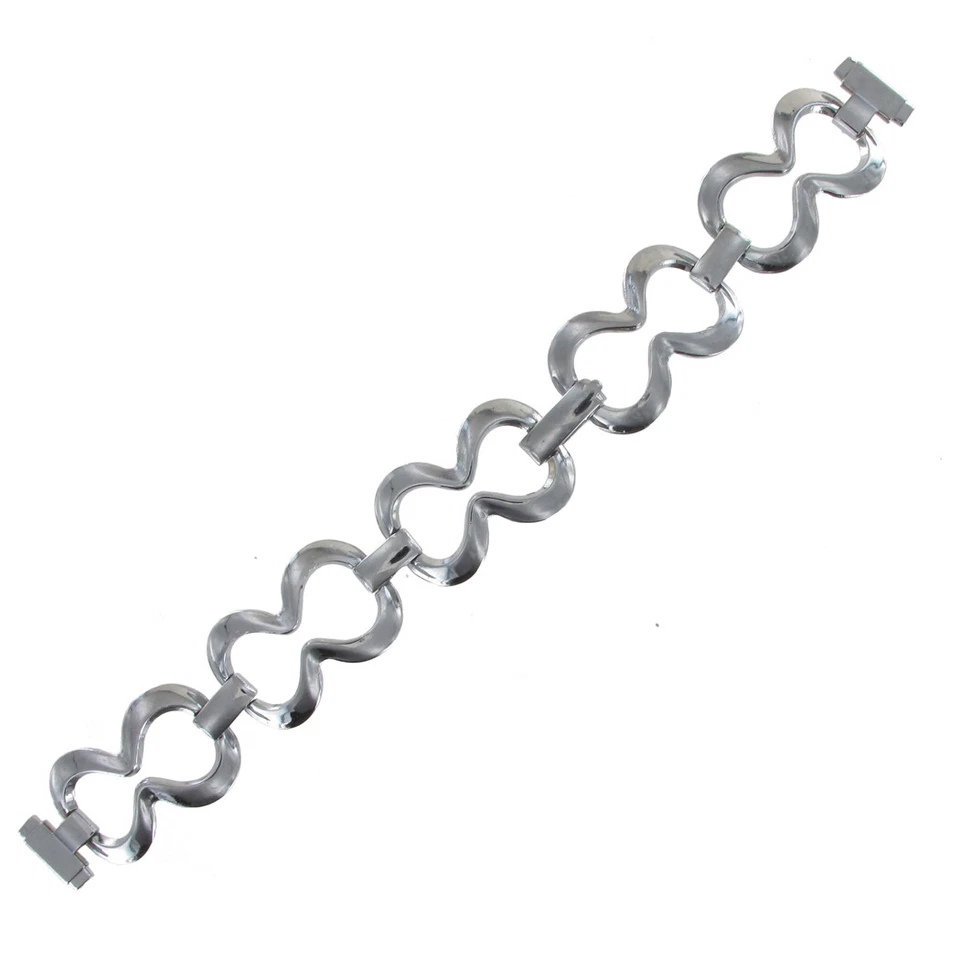 8-11mm Vintage Silver Tone Ladies Replacement Watch Band Bracelet - Image 2 of 3