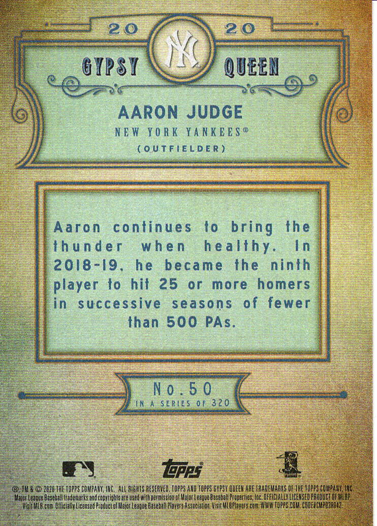 2020 Topps Gypsy Queen Baseball Base Set (YOU PICK) - Picture 34 of 142