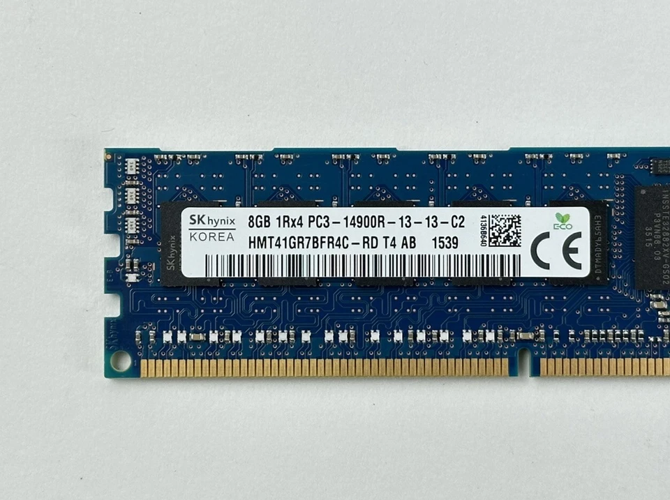32GB Lot of 4x IBM Lenovo 8GB 1Rx4 PC3-14900R RDIMM ECC RAM Memory Server Hynix - Image 4 of 4