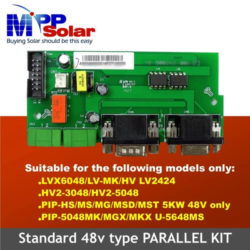 Parallel kit for Hybrid LV 2424 and PIP 48v series inverters  Tariff Free