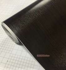 Flexible 3D Wood Grain Textured Vinyl Wrap Sticker Car House Furniture Decal AX