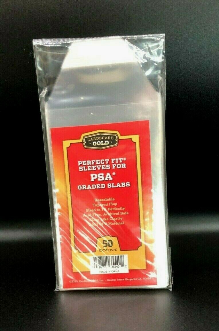 Authentic Cardboard Gold Sleeve With PSA Logo For Graded Slabs Perfect Fit [50 Pcs In A Bag  I.517645575 - Foto 8
