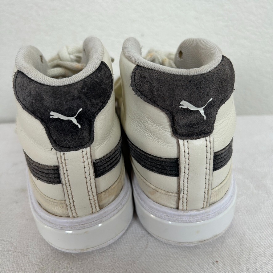 SAOLA Sneaker Puma Cali Star avorio da donna 7 medie stringate in pelle e suola impilata ripstop