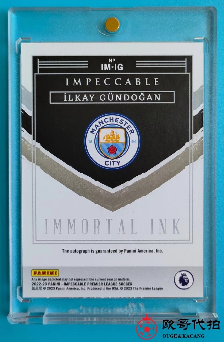 2022-23 Panini Impeccable Manchester City Jİlkay Gündoğan IMMORTAL 