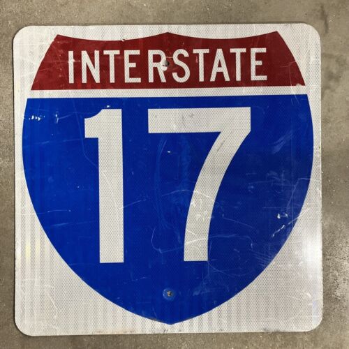 Arizona interstate highway 17 route marker road sign 24x24 2010s S540