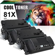 2PK CF281X Black Toner cartridge For HP 81X LaserJet Enterprise M605n M606x 25K
