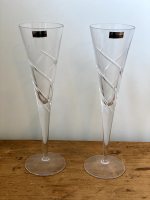 Kristall Design 24% Bleikristall Sektflöten