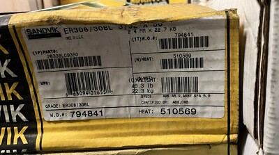 SANDVIK,2B308L09350,WELD WIRE ER308/308L 3/32'' 50LB COIL