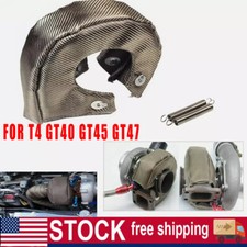 T4 Titanium Turbo Blanket Heat Shield Barrier Turbocharger Cover Wrap Fiber