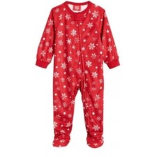 Family Pajamas Matching Baby Merry Snowflake Footie One-Piece NWT