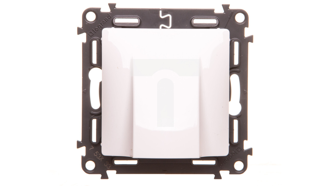 VALENA LIFE Cable outlet with clamps white 753133 /T2UK