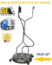 BE PRESSURE WHIRL-A-WAY 20'' Stainless Steel Flat Surface Concrete Cleaner