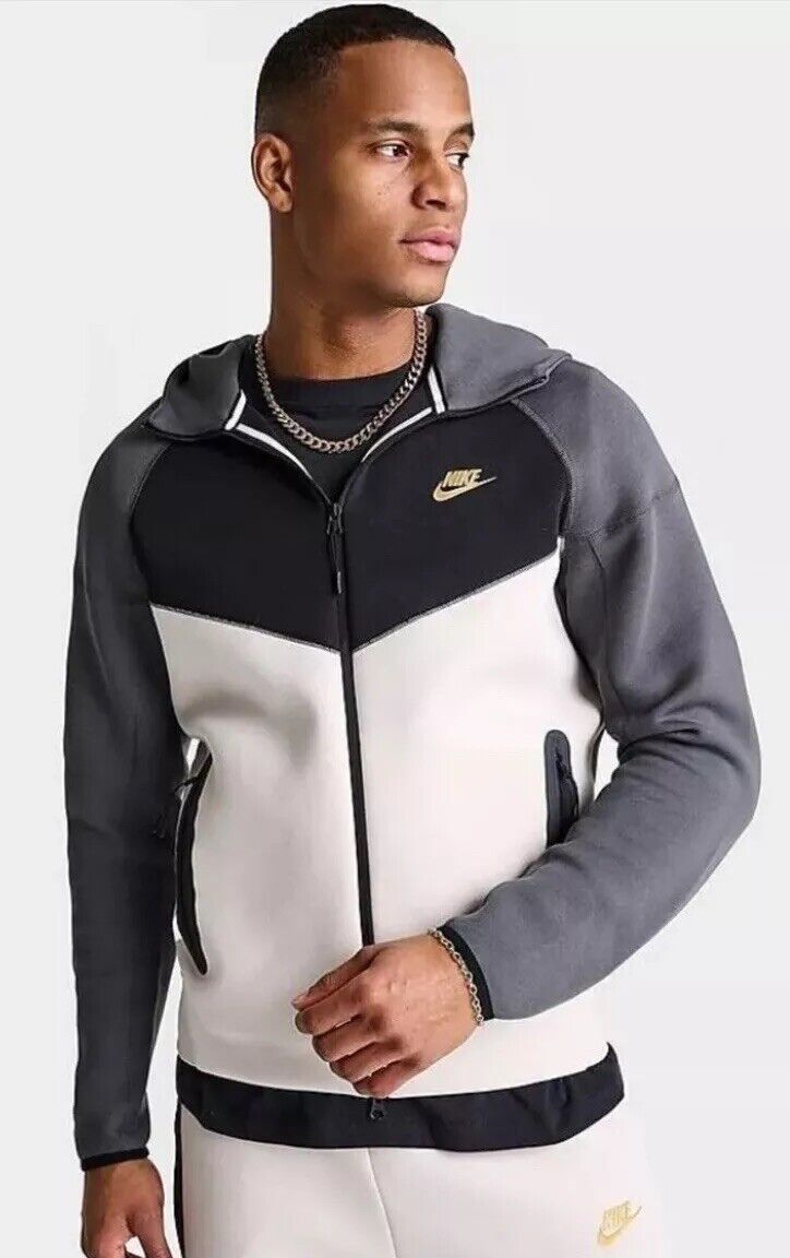 Nike Tech Fleece Windrunner Hoodie Sz S Light Orewood Iron Nike Tech Fleece Windrunner Hoodie Sz S Light Orewood Iron