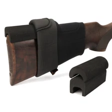 TOURBON Black Neoprene Rifle Buttstock Cover w/3 EVA Removable Cheek Rest Pads
