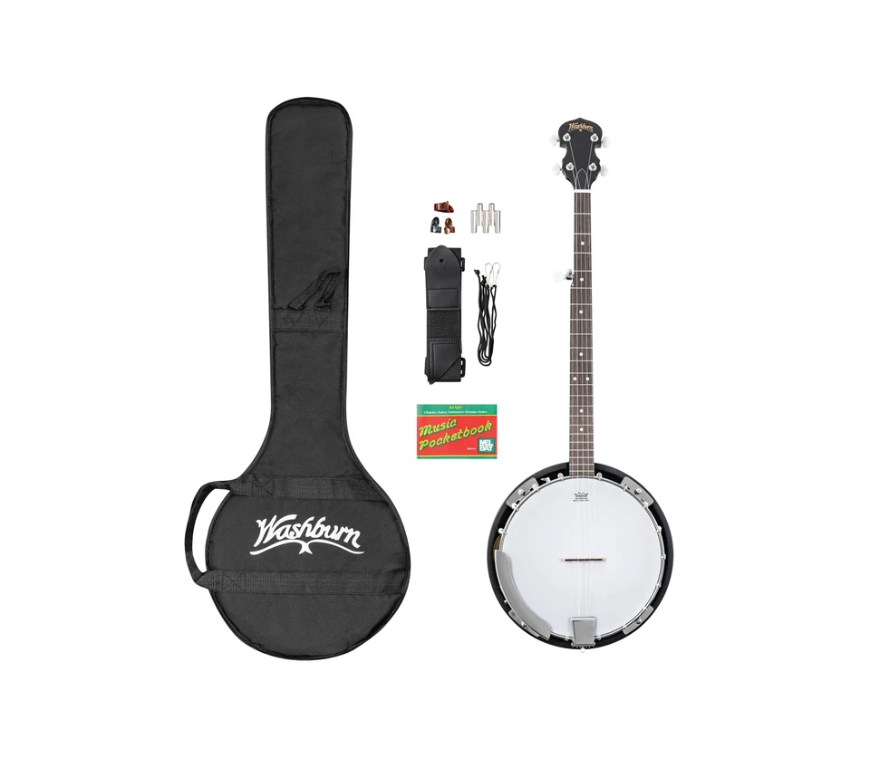 Washburn Americana B8-Pack with Gig Bag, Banjo Alternative Engineered Wood - Image 3 of 4