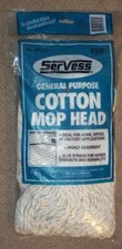 SERVESS GENERAL PURPOSE COTTON MOP HEAD #20, NEW OLD STOCK, MADE IN USA