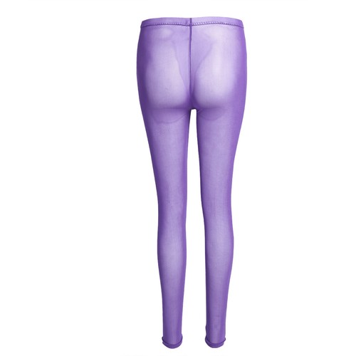 Damen Leggings High Rise Durchscheinend Weich Elastisch Lang Hose Yoga Sport Gym - Picture 39 of 165