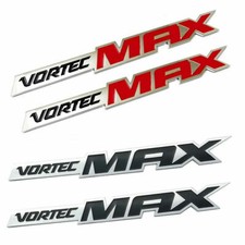 One Pairs Of Silverado Vortec Max High Emblems Badges Decals - Red And Black