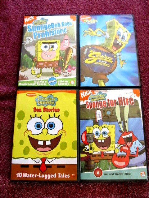 SpongeBob Squarepants 4 DVD's 34 Episodes 6 1/2 Hours of SpongeBob