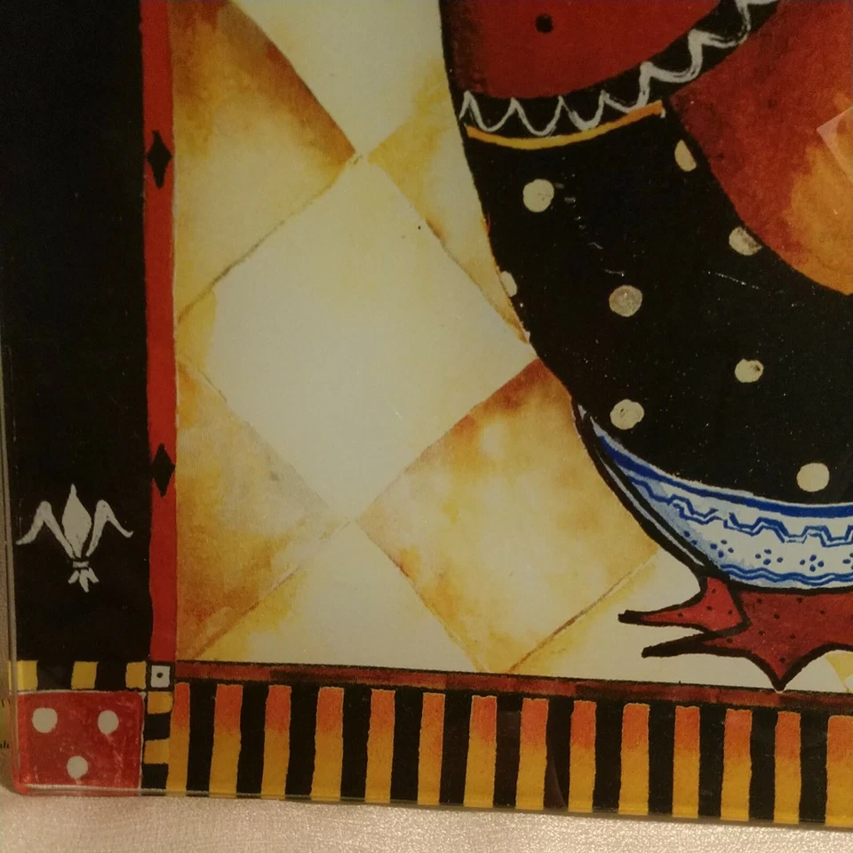 Bandeja de gallo certificada International Jennifer Garant 12" X 12" ÚLTIMA  Foto 4 de 4