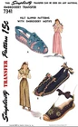 Simplicity #7341 FELT Slippers Pattern Summer SHOES Espadrille Sandal Zapato S-L