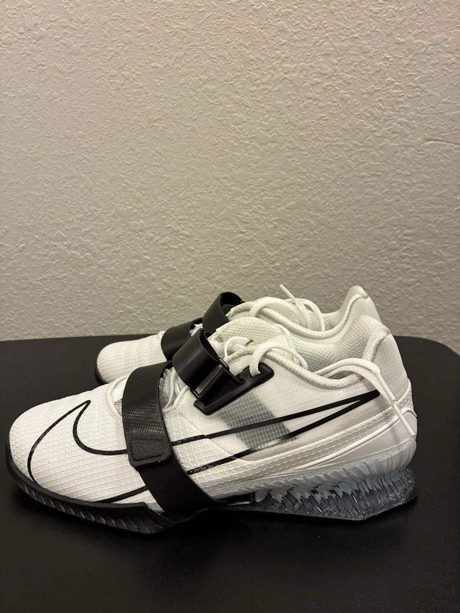 Nike Romaleos 4 Weightlifting Shoes CD3463-101 White Black Men