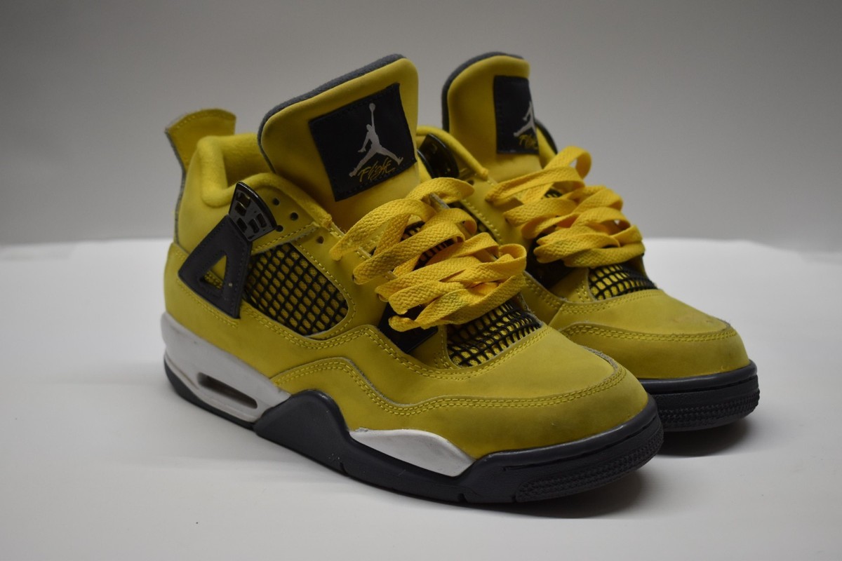Size 5Y (GS) - Jordan 4 Retro Mid Lightning - Yellow | eBay display picture 2