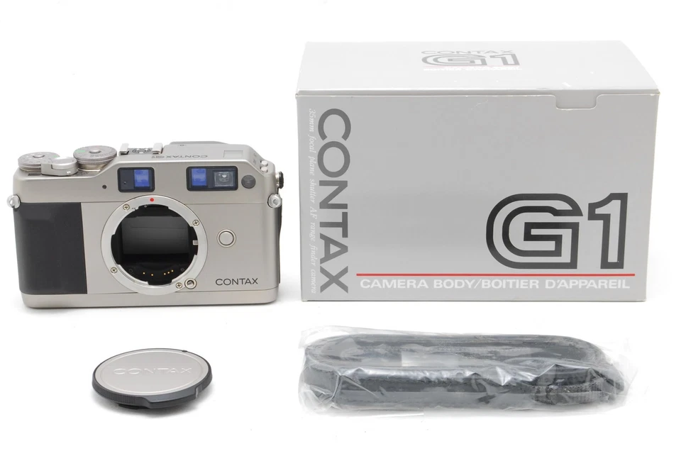 ⏯️【SIN USAR en caja】 Cuerpo de cámara fotográfica telémetro Contax G1 de JAPÓN - Imagen 3 de 4
